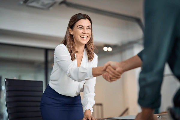 Business handshake
